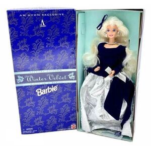 Mattel x Avon Winter Velvet Special Edition Barbie Doll Midnight Blue & Silver